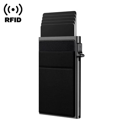 Rfid Credit Card Holder Men Thin Slim Mini Minimalist Wallets Luxury Metal Bank ID Cardholer Case Wallet for Men Carteras Choice